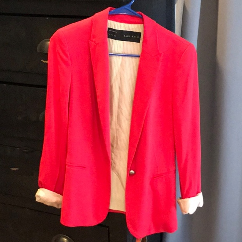Zara red Blazer